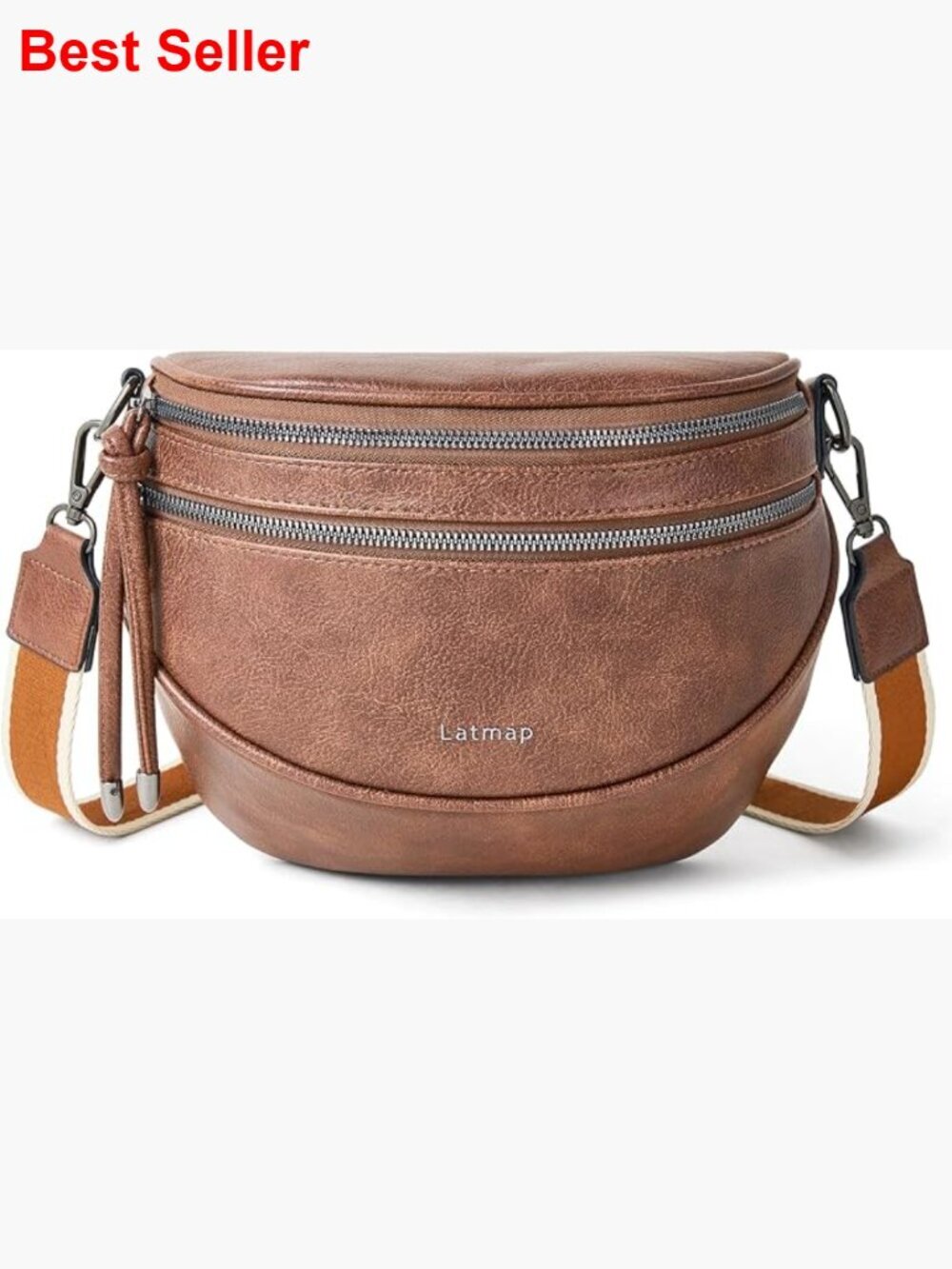 Crossbody Sling Bag Faux Leather PU Vegan Leather Shoulder Bag Travel Purse